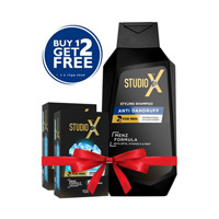 Studio X Anti Dandruff Shampoo for Men (Free Soap 75 gm )